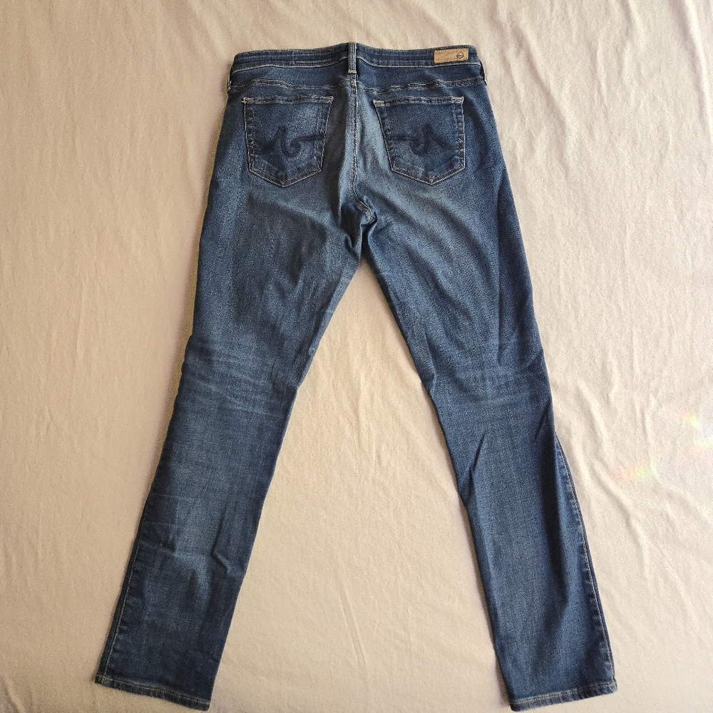 AG Adriano Goldschmied The Stilt Cigarette Jean 32R Medium Blue Wash - Picture 8 of 10